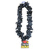 Black Silk Lei with Grad Tag - Lei - Silk