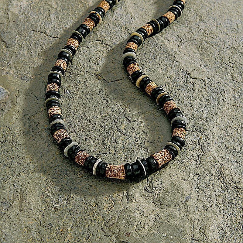 Black and Tan Shell Necklace