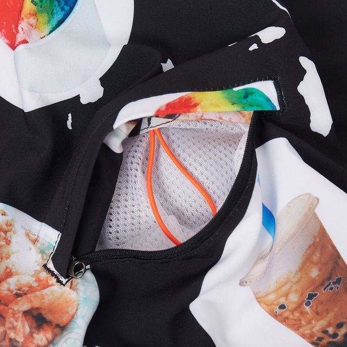 "Black/Foodie" Board Short Men's 4 Way Stretch - Wailoa - Board Shorts - Mens