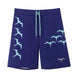 "Blue Iwa Bird" Board Short Men's 4 Way Stretch - Wailoa - Board Shorts - Mens