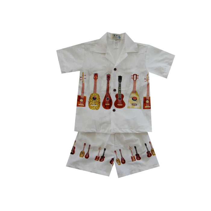 Boys Hawaiian Cabana Set, Ukulele Ky's International