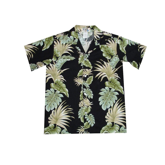 Boys Hawaiian Shirt, Hawaii Leaf Panel - Aloha Shirt - Boys
