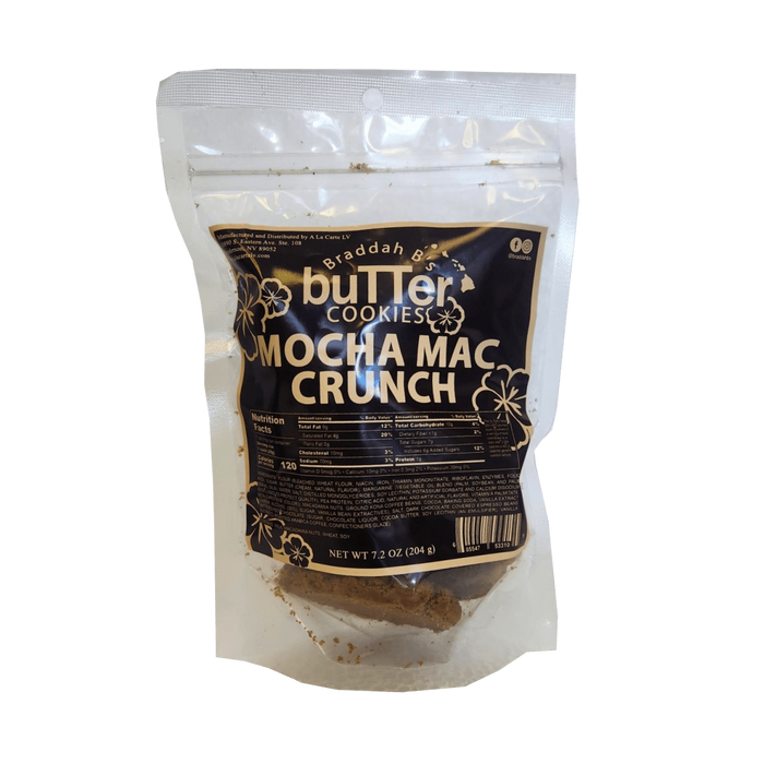 Braddah B's Butter Cookies - Mocha Mac Crunch 7.2oz Hosoda