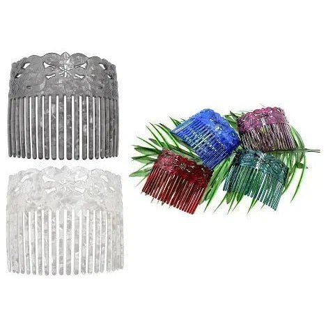 Carved Faux Turtle Shell Hair Comb — Leilanis Attic