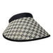 Checkered Straw Capri Sun Visors - Hats - Leilanis Attic