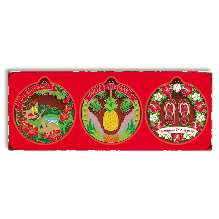 Christmas In Paradise Die Cut Ornament 3-pk Madden