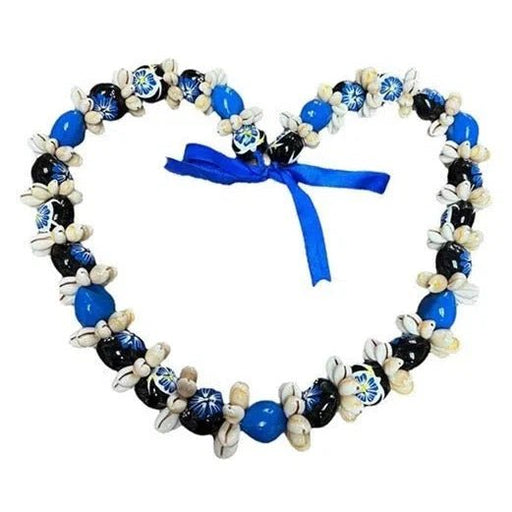 Cowrie Shell Kukui Nut Lei with Hibiscus & Honu - Lei - Leilanis Attic