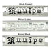 Custom Letter Style Raised Black Enamel - Leilanis Attic