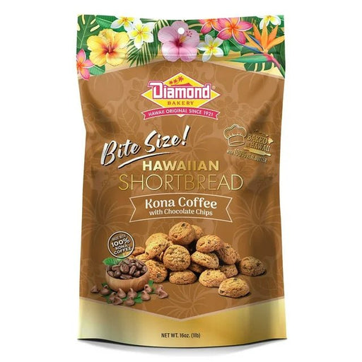 Diamond Bakery Kona Coffee Flavored Hawaiian Shortbread Cookies, 16 oz.-Food-Leilanis Attic