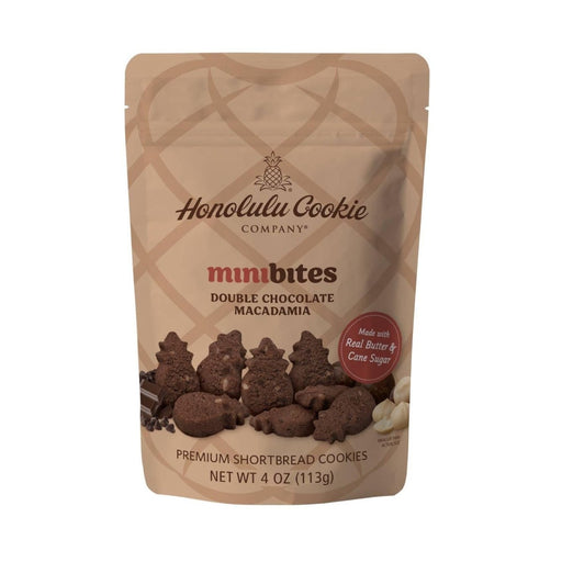 Double Chocolate Macadamia Shortbread Cookies 4oz Honolulu Cookie Company