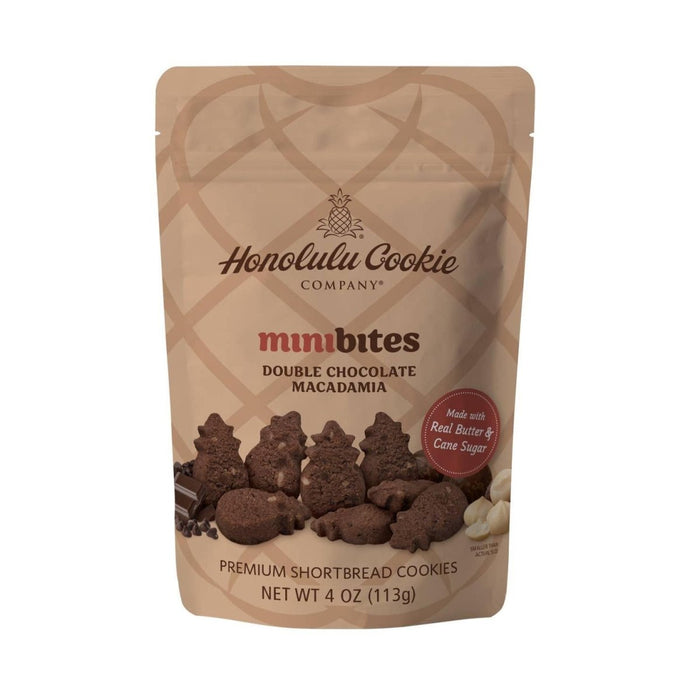 Double Chocolate Macadamia Shortbread Cookies 4oz Honolulu Cookie Company
