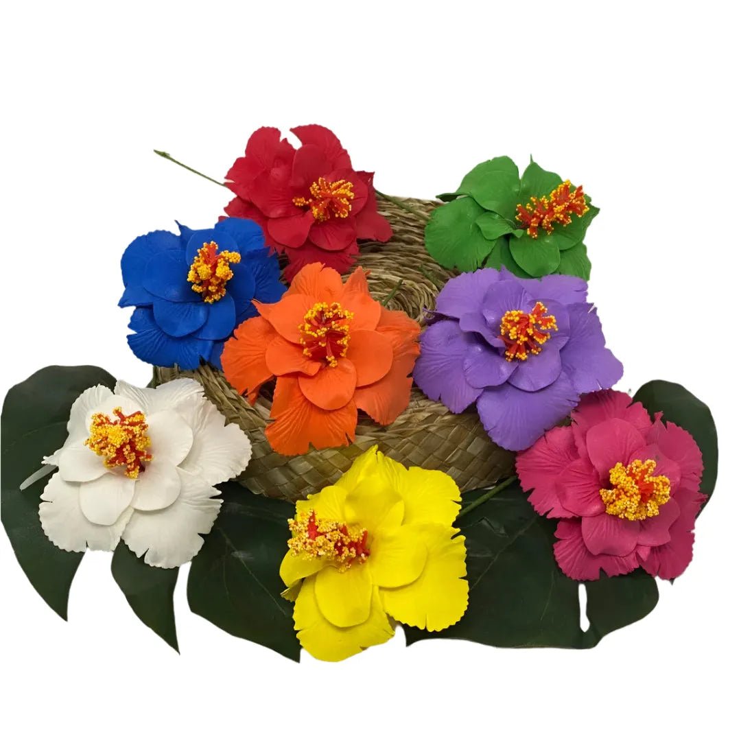 Double Hibiscus Flower With Hair Stick — Leilanis Attic