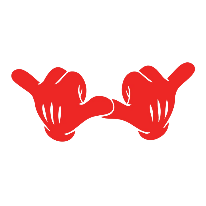 Double Shaka Decal - Sticker