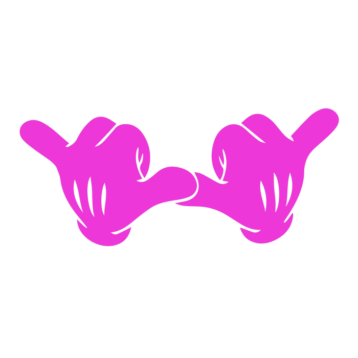 Double Shaka Decal - Sticker