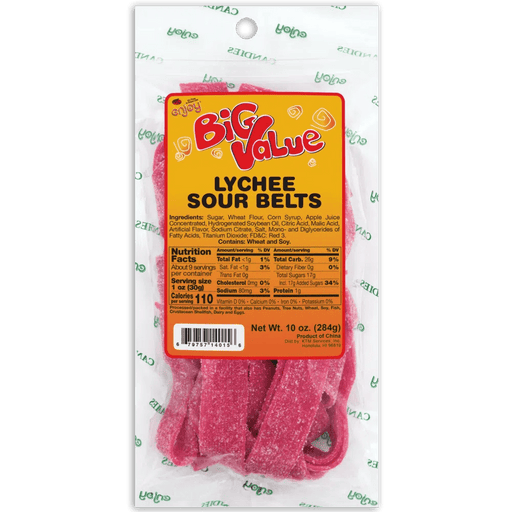 Enjoy Brand - Lychee Sour Belts 10oz - Food - Leilanis Attic