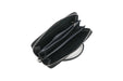 Happy Wahine, Wallet Kaylee Anthurium Embossed Black Happy Wahine