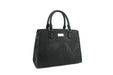 Happy Wahine Satchel Gigi, Anthurium Embossed Black Happy Wahine