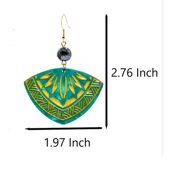 Faux Turtle Shell Tribal Earrings DK Hawaiian Collection