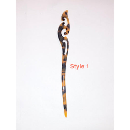 Faux Turtle Shell Tribal Hair Stick DK Hawaiian Collection