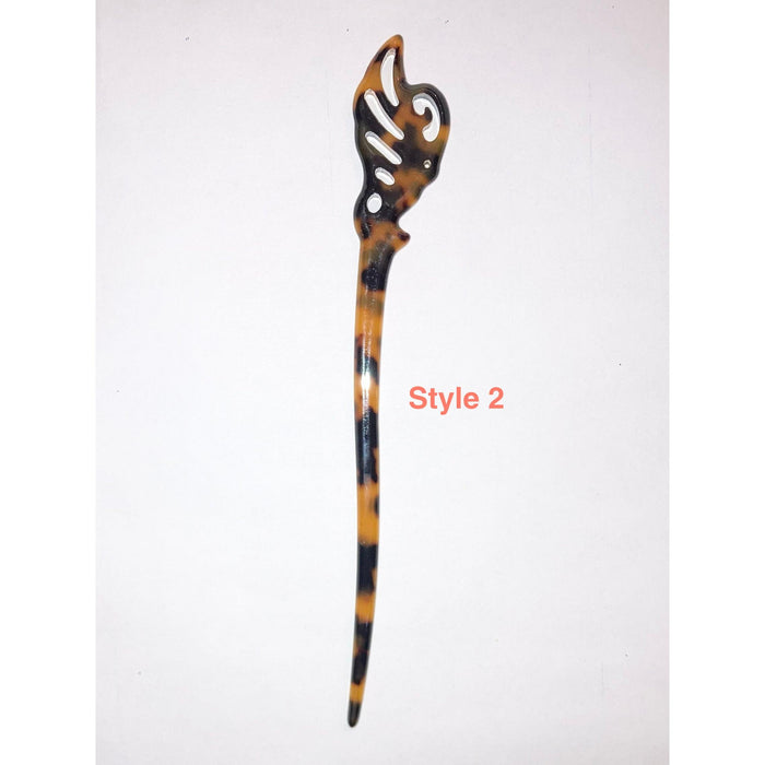 Faux Turtle Shell Tribal Hair Stick DK Hawaiian Collection