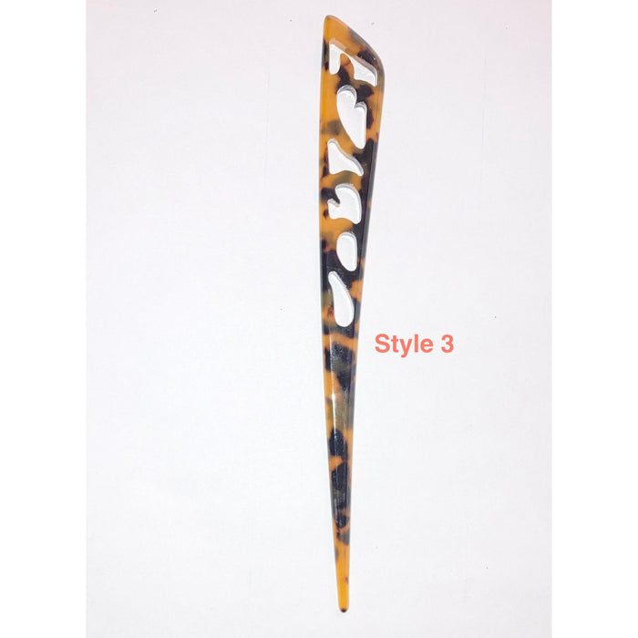 Faux Turtle Shell Tribal Hair Stick DK Hawaiian Collection