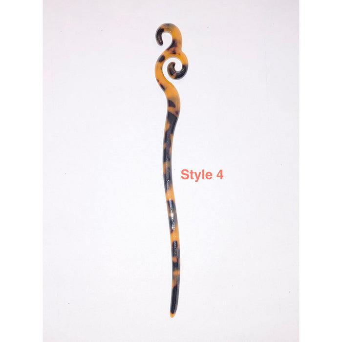 Faux Turtle Shell Tribal Hair Stick DK Hawaiian Collection