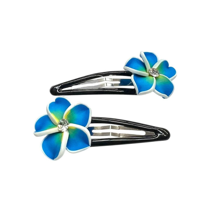 Fimo Flower Hair Clips (Various Colors) DK Hawaiian Collection