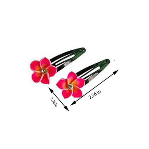 Fimo Flower Hair Clips (Various Colors) DK Hawaiian Collection