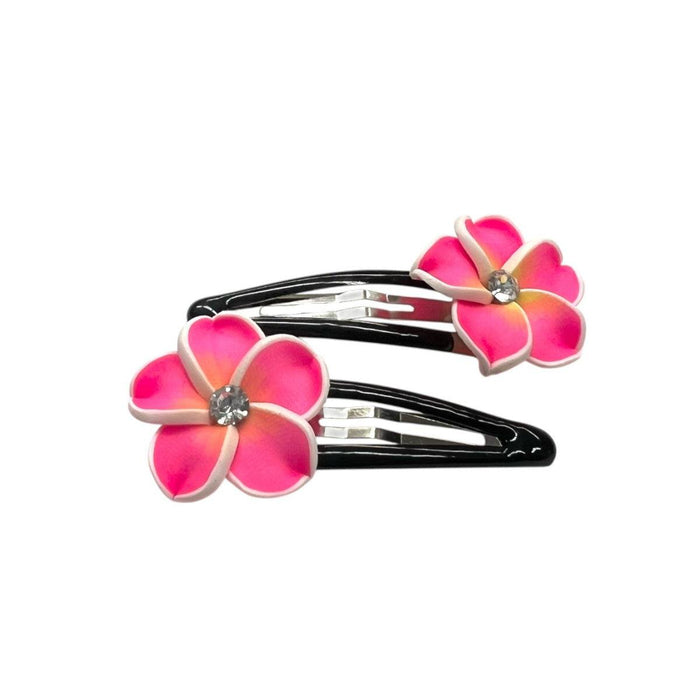 Fimo Flower Hair Clips (Various Colors) DK Hawaiian Collection