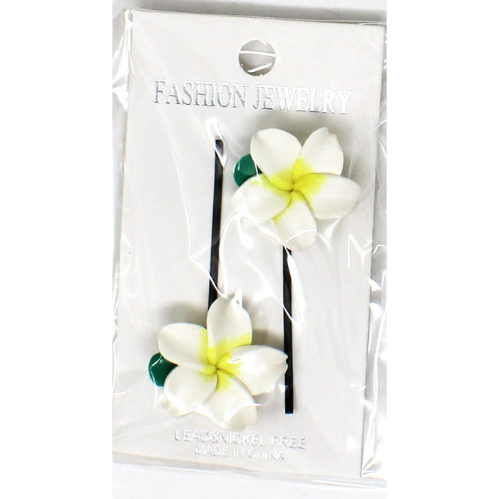 Fimo Flower Hair Pins (Various Colors) - Hair Accessories - Leilanis Attic