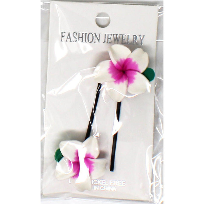 Fimo Flower Hair Pins (Various Colors) - Hair Accessories - Leilanis Attic