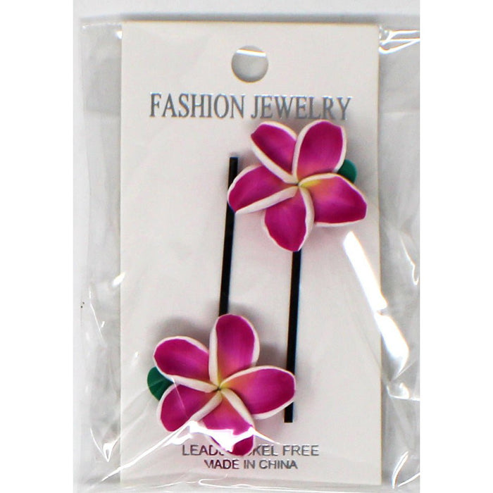 Fimo Flower Hair Pins (Various Colors) - Hair Accessories - Leilanis Attic