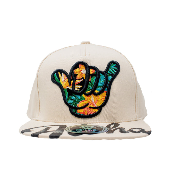 Floral Shaka Aloha Bill SnapBack Hat - Hat