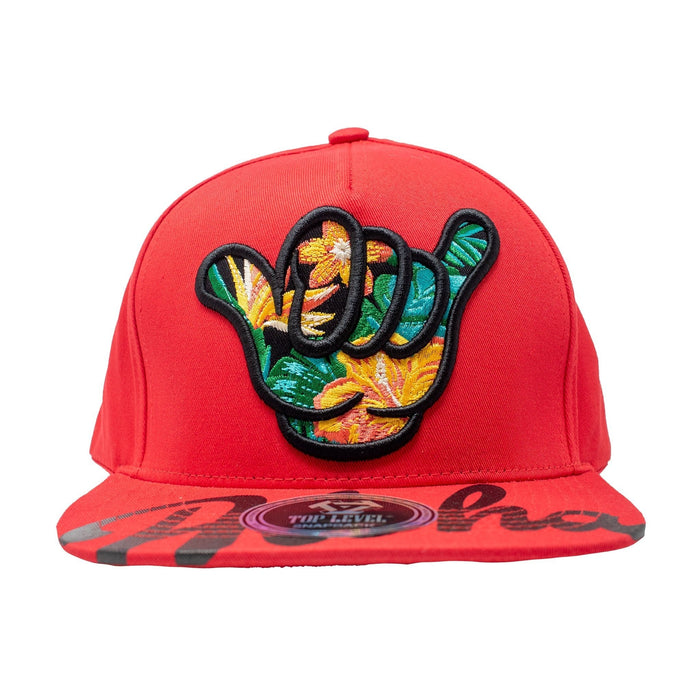 Floral Shaka Aloha Bill SnapBack Hat - Hat