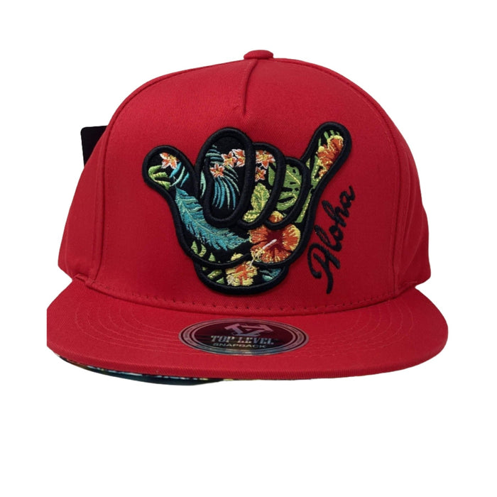 Floral Shaka Aloha Snap Back Hat - Hat