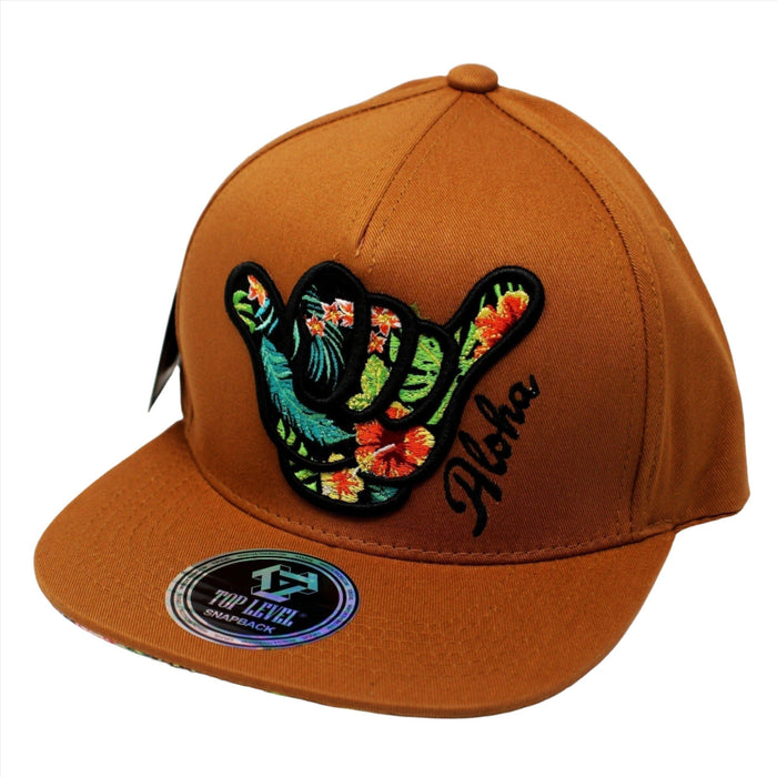 Floral Shaka Aloha Snap Back Hat - Hat