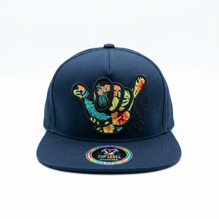 Floral Shaka Aloha Snap Back Hat Leilanis Attic