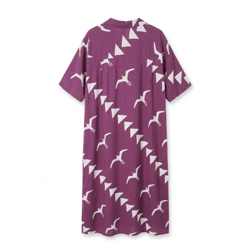 "Flying Iwa" Mojito Dress, Burgundy/Soft Pink Casual Movements Inc.