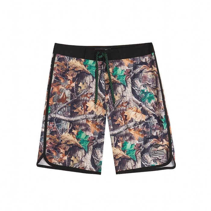 "Forest Camo/Green Hi" Board Short Men's 4 Way Stretch - Wailoa - Board Shorts - Mens
