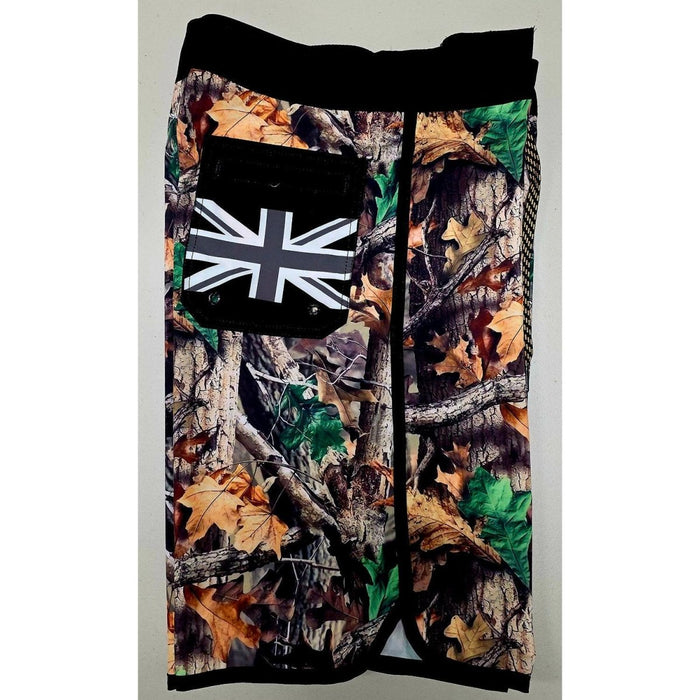 "Forest Camo/Grey Hi" Board Short Men's 4 Way Stretch - Wailoa - Board Shorts - Mens