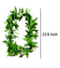 Artificial Silk Maile Leaf and White/Yellow Flower Lei DK Hawaiian Collection