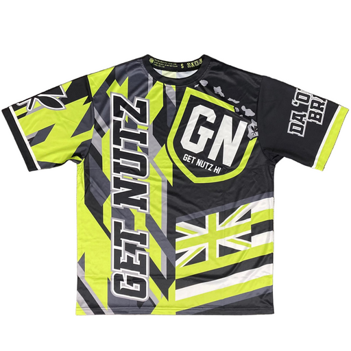 Get Nutz Hawaii, Lime Jack Sublimated Jersey - Adult Get Nutz Hawaii