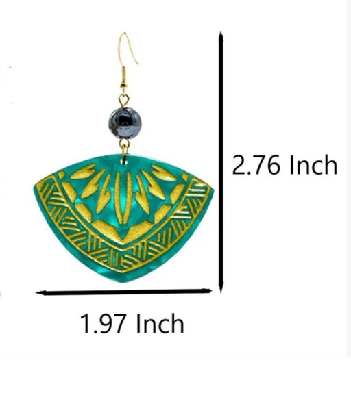 Faux Turtle Shell Tribal Earrings DK Hawaiian Collection