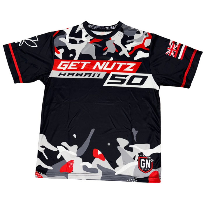 Get Nutz Camo Splash Sublimated Jersey - Youth Get Nutz Hawaii