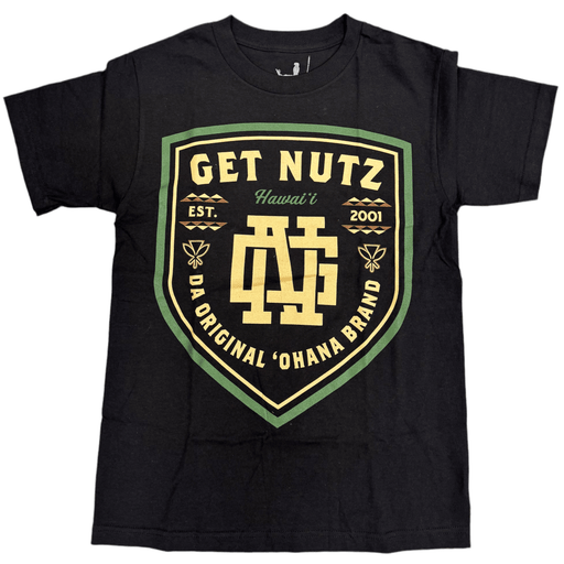 Get Nutz Hawaii Collegiate Shield T-Shirt Get Nutz Hawaii