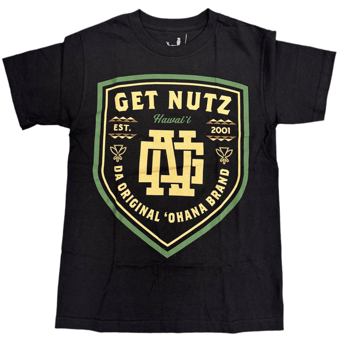 Get Nutz Hawaii Collegiate Shield T-Shirt Get Nutz Hawaii