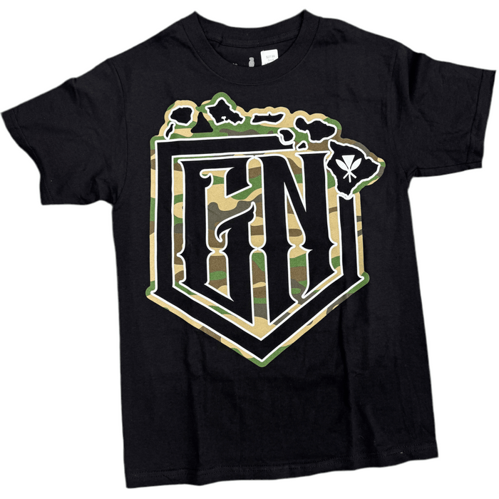 Get Nutz Hawaii Da Ohana Brand Camo Logo T-Shirt Get Nutz Hawaii