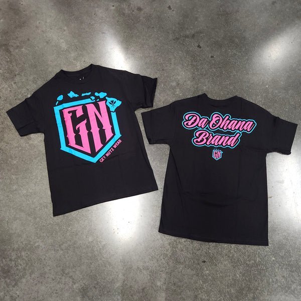 Get Nutz Hawaii - GN Logo (Pink/Blue) Tee — Leilanis Attic