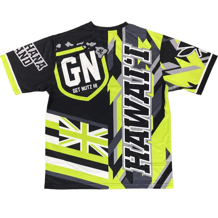 Get Nutz Hawaii, Lime Jack Sublimated Jersey - Adult Get Nutz Hawaii