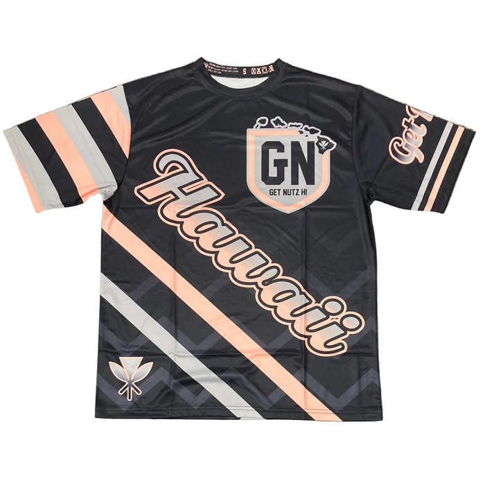 Get Nutz Hawaii, Hawaii Striped Sublimated Jersey - Adult Get Nutz Hawaii